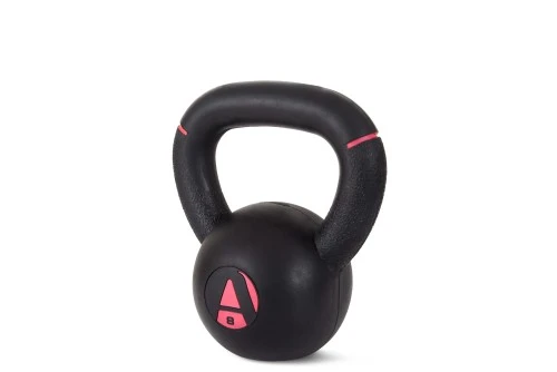 Amila Kettlebell Original Rubber 8 Kg - Μαύρο  Ροζ (90475)