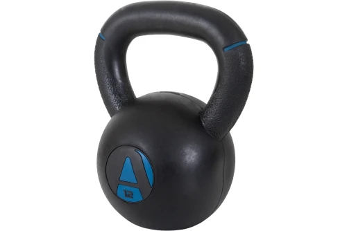 Amila Kettlebell Original Rubber 12 Kg - Μαύρο  Μπλε (90477)