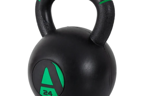 Amila Kettlebell Original Rubber 24 Kg - Μαύρο  Πράσινο (90480)