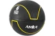 Amila Medicine HQ Rubber Μπάλα Γυμναστικής Μαύρη, Κίτρινη 6Kg