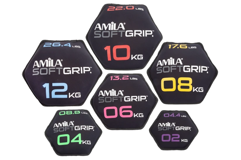 Amila Δίσκος Βαρίδιο Soft Grip 8Kg (90754)