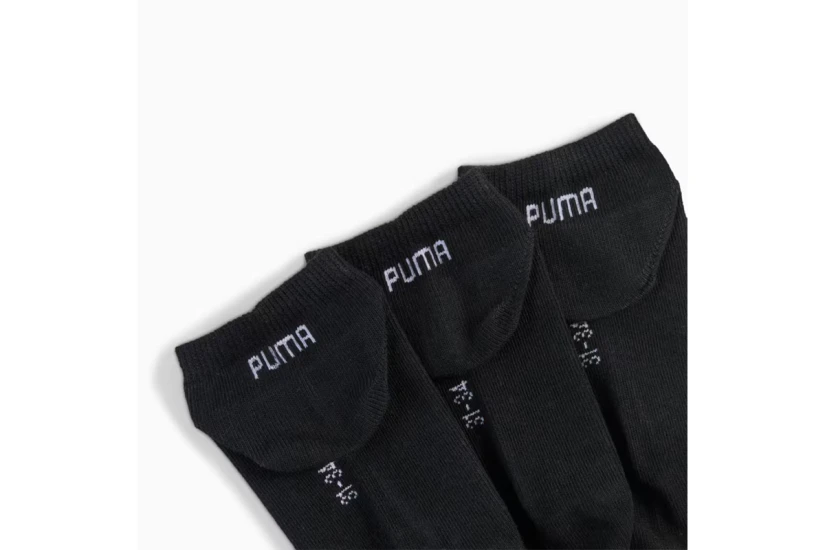 Puma Sneaker Soft Κάλτσες Κοντές Μαύρες 3 Ζευγάρια