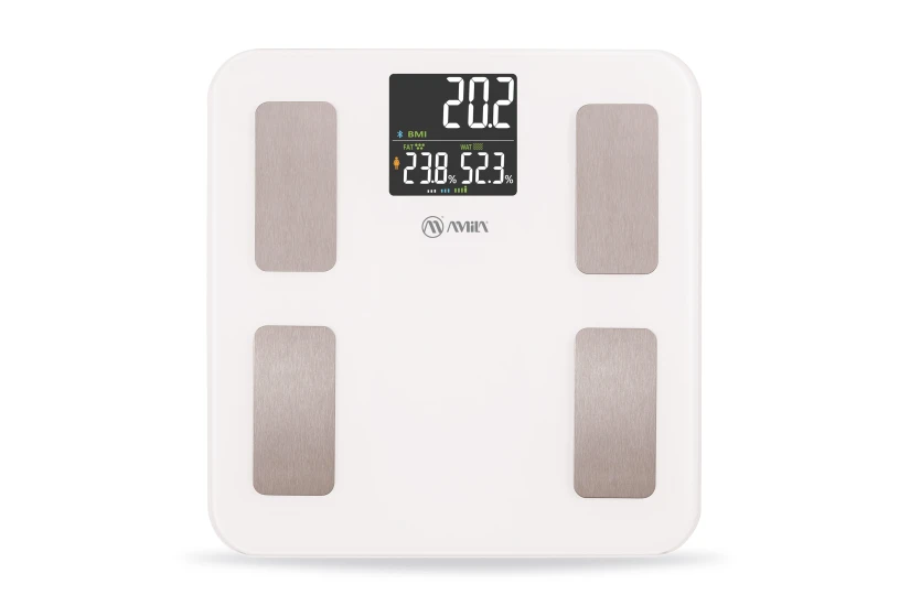 Amila FITBODY 5 Ζυγαριά Smart με Λιπομέτρηση Λευκή