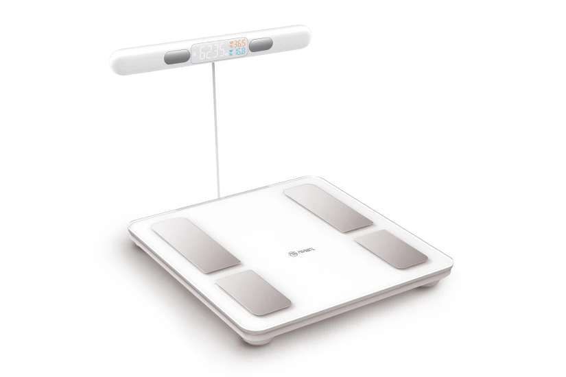 Amila FITBODY 10 PRO Ζυγαριά Smart με Λιπομέτρηση Λευκή