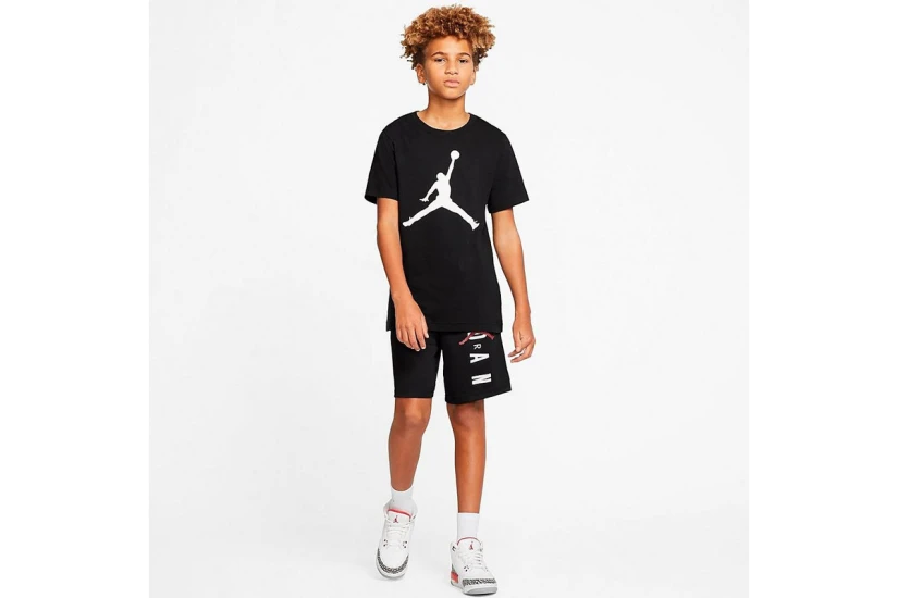 Jordan Παιδική Αθλητική Βερμούδα Μαύρη (957176 023)
