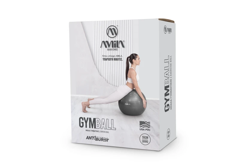 Amila Μπάλα Γυμναστικής 55 Cm - Ροζ (95827)