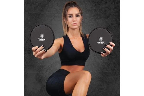 Amila Δίσκοι Ολίσθησης Amila Gliding Pads Μαύρα (95951)