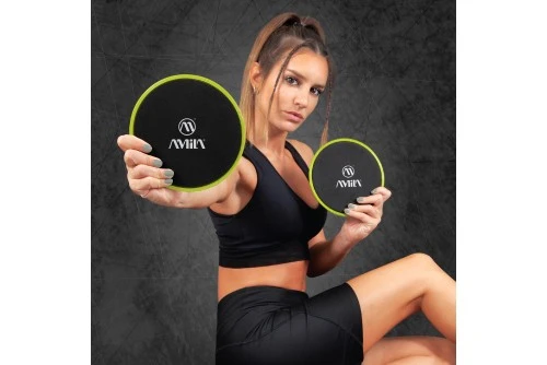 Amila Δίσκοι Ολίσθησης Amila Gliding Pads Lime (95954)