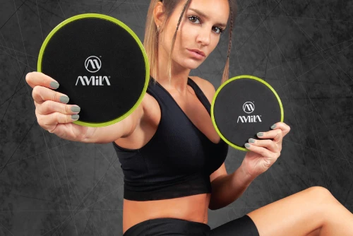 Amila Δίσκοι Ολίσθησης Amila Gliding Pads Lime (95954)