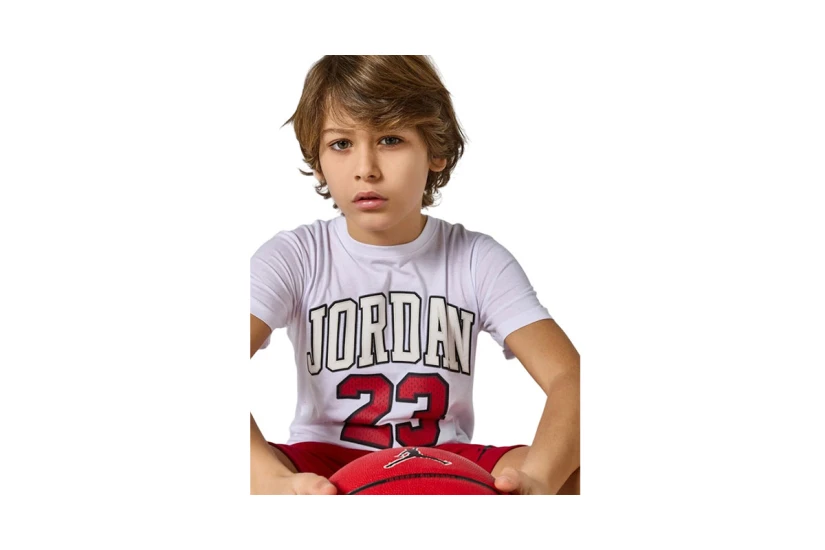 Jordan Practice Flight Παιδικό Κοντομάνικο T-Shirt Λευκό