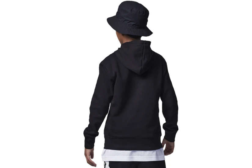 Jordan Fleece Παιδικό Φούτερ με Κουκούλα Μαύρο