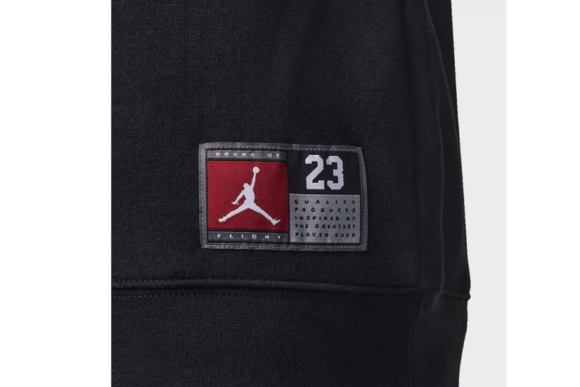 Jordan Fleece Παιδικό Φούτερ με Κουκούλα Μαύρο