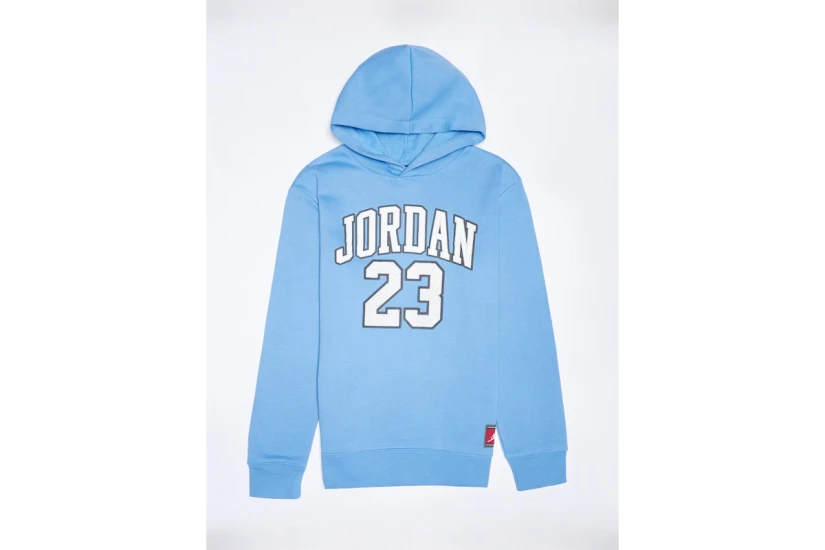 Jordan Fleece Παιδικό Φούτερ με Κουκούλα Γαλάζιο