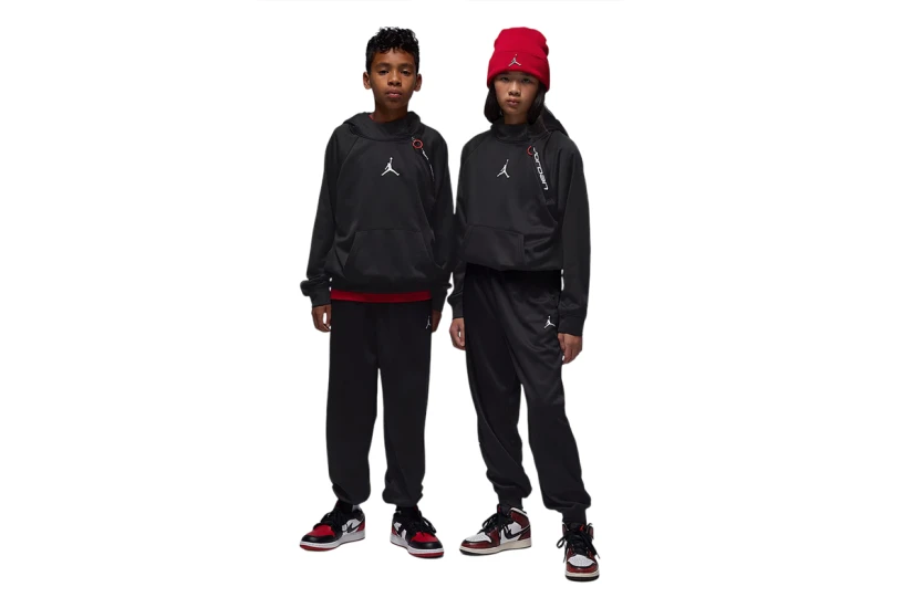 Jordan Therma-FIT Ease Fleece Παδικό Παντελόνι Φόρμας Μαύρο