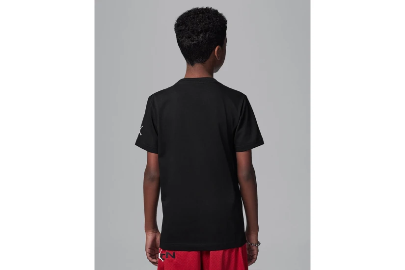 Jordan Dri-FIT Sports Παιδικό Κοντομάνικο T-Shirt Μαύρο