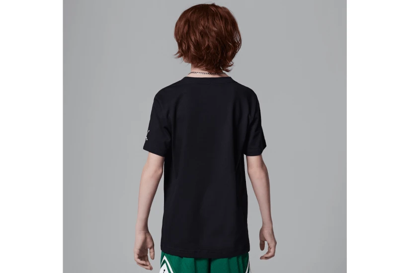 Jordan Embroidered Logo Παιδικό Κοντομάνικο T-Shirt Μαύρο