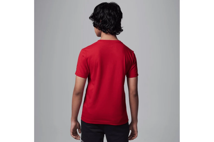 Jordan Embroidered Logo Παιδικό Κοντομάνικο T-Shirt Κόκκινο