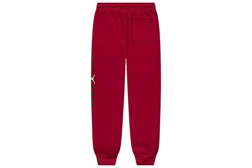 Jordan Baseline Fleece Παιδικό Παντελόνι Φόρμας Κόκκινο, Μαύρο