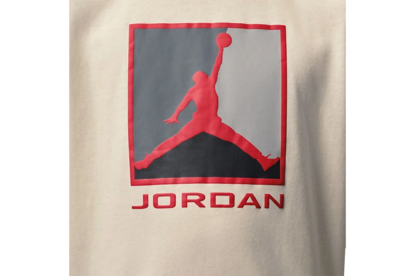 Jordan Flight Essentials Boxed Logo 3.0 Παιδικό Κοντομάνικο T-Shirt Εκρού