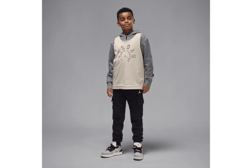 Jordan Brooklyn Fleece My Essentials Παιδικό Παντελόνι Φόρμας Μαύρο