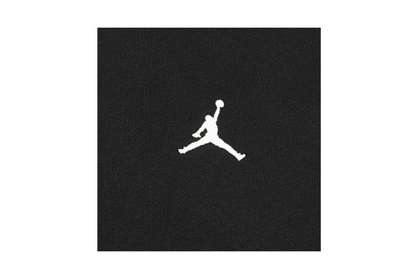 Jordan Brooklyn Fleece Παιδική Μακρυμάνικη Μπλούζα με Λαιμόκοψη Μαύρη