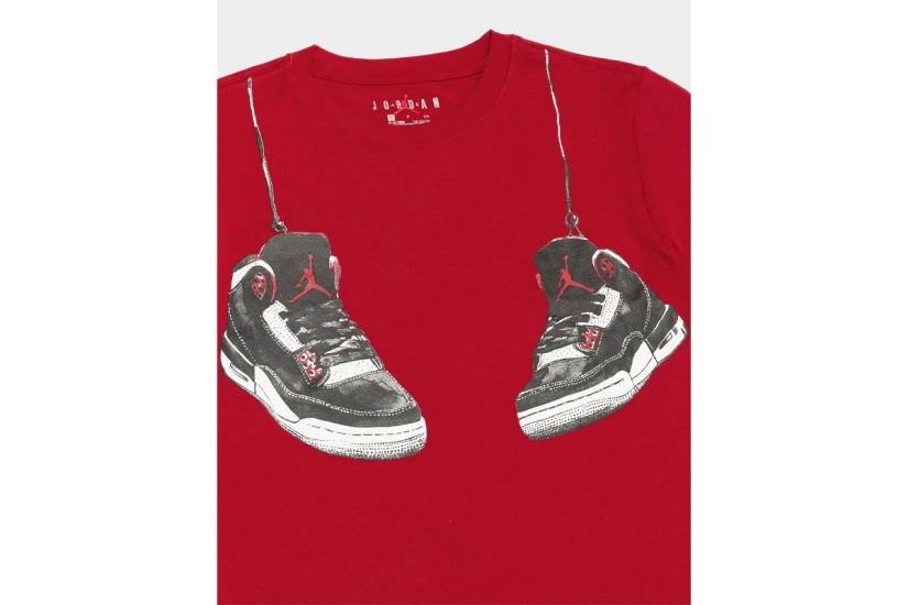 Jordan Hanging Aj3 Παιδικό Κοντομάνικο T-Shirt Κόκκινο