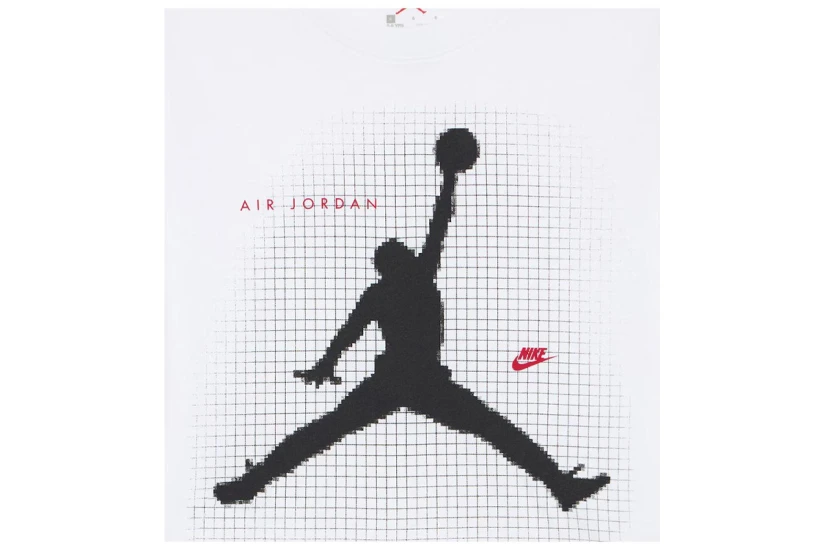 Jordan Jumpman Grid Blur Παιδικό Κοντομάνικο T-Shirt Λευκό