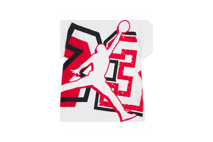 Jordan 23 Splitter Παιδικό Κοντομάνικο T-Shirt Λευκό, Κόκκινο, Μαύρο
