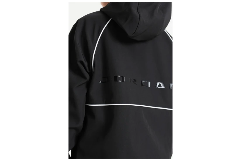 Jordan Παιδικό Μπουφάν Softshell με Κουκούλα Μαύρο