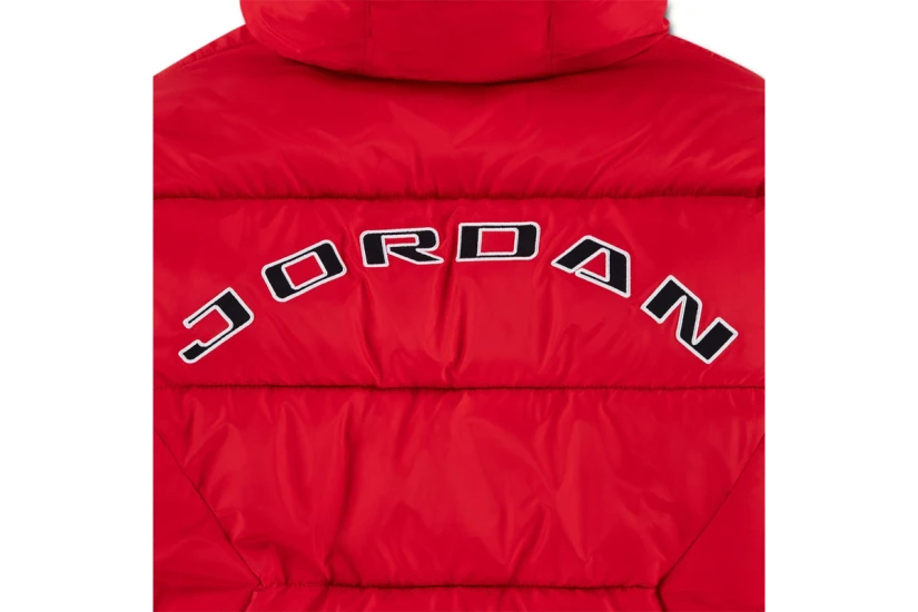 Jordan Brooklyn Graphics Παιδικό Μπουφάν Puffer Κόκκινο, Μαύρο, Λευκό