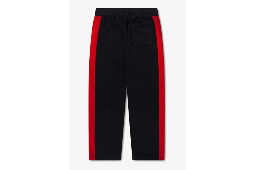 Jordan Brooklyn Fleece Παιδικό Παντελόνι Φόρμας Μαύρο, Κόκκινο