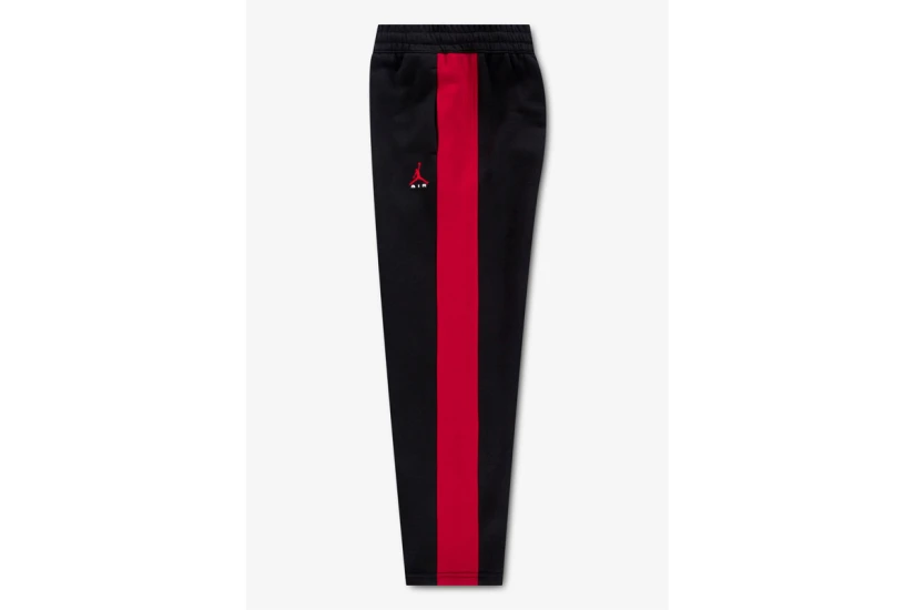 Jordan Brooklyn Fleece Παιδικό Παντελόνι Φόρμας Μαύρο, Κόκκινο