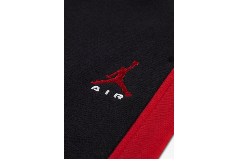 Jordan Brooklyn Fleece Παιδικό Παντελόνι Φόρμας Μαύρο, Κόκκινο