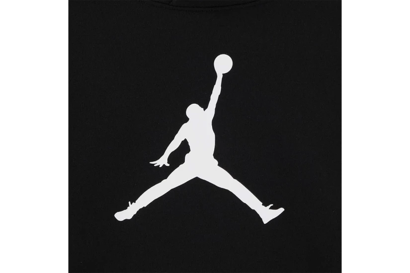 Jordan Brooklyn Fleece Παιδικό Φούτερ με Κουκούλα Μαύρο