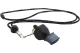 Amila Σφυρίχτρα Fox40 Classic Cmg Official Μαύρη Με Κορδόνι (96010008)