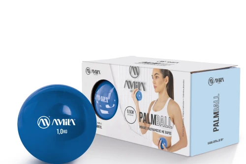 Amila Μπάλα Ενδυνάμωσης Palm Ball 1,0 Kg - Μπλε (96717)