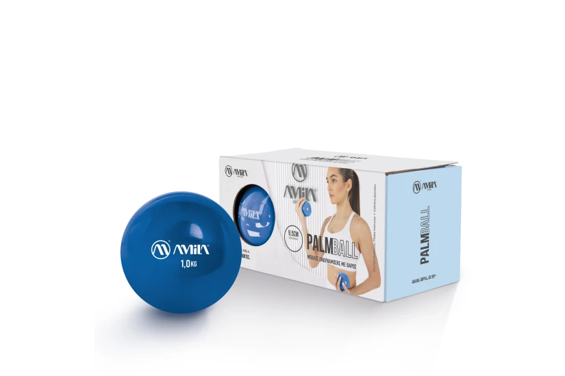 Amila Μπάλες Ενδυνάμωσης Χεριού 1kg Μπλε