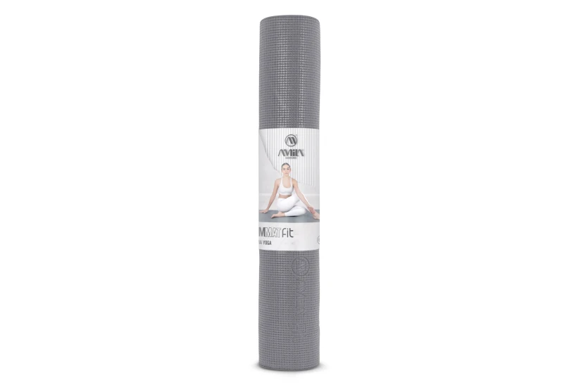 Amila Fit PVC Στρώμα Yoga Ανθρακί