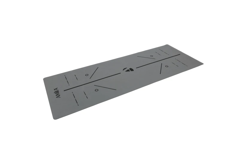 Amila Στρώμα Yoga Pilates Trinity Pu 183X65X0,4 Cm - Graphite Grey (96760)