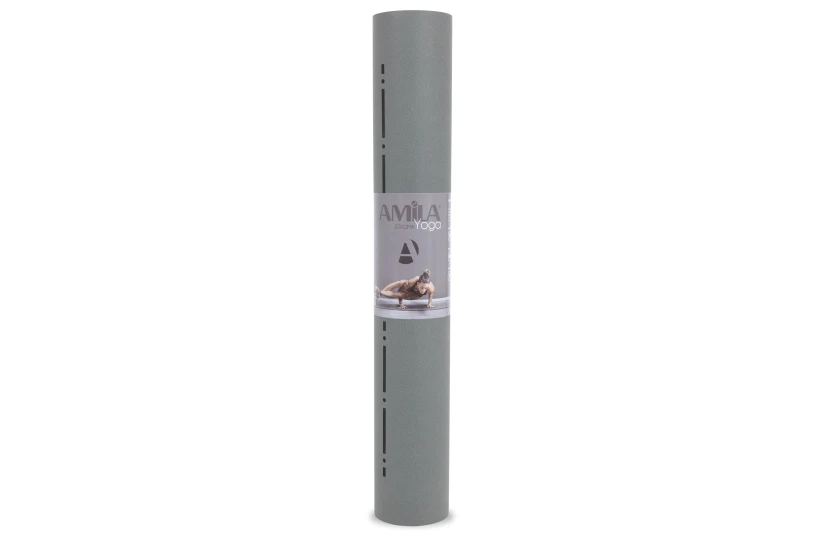 Amila Στρώμα Yoga Pilates Trinity Pu 183X65X0,4 Cm - Graphite Grey (96760)