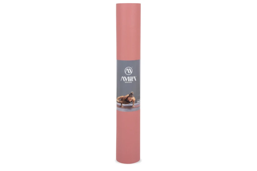 Amila Στρώμα Yoga Pilates Trinity Pu 183X65X0,4 Cm - Rose Pink (96761)