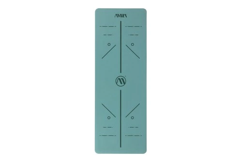 Amila Στρώμα Yoga Pilates Trinity Pu 183X65X0,4 Cm - Teal Green (96762)
