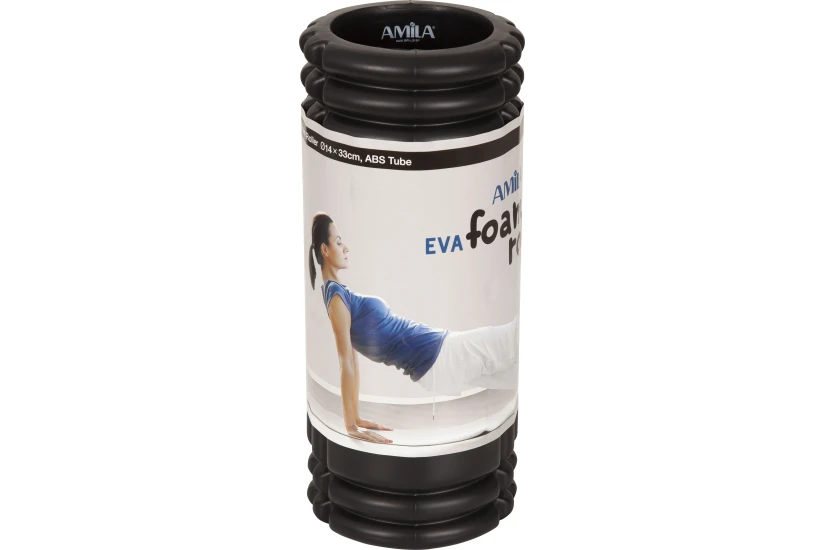 Amila Amila Foam Roller Plexus Φ14X33Cm Μαύρο (96806)
