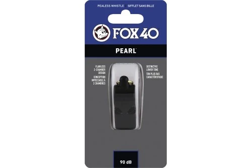 Amila Σφυρίχτρα Fox40 Pearl Μαύρη (97020008)