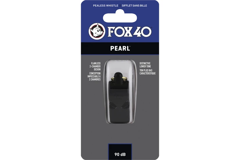 Amila Σφυρίχτρα Fox40 Pearl Μαύρη (97020008)
