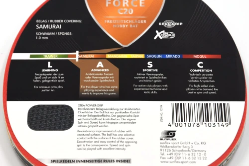 Amila Ρακέτα Ping Pong Sunflex Force C20 (97152)