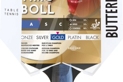 Amila Ρακέτα Ping Pong Butterfly Timo Boll Gold (97202)