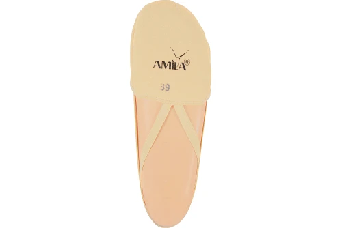Amila Παπούτσια Ρυθμικής Γυμναστικής Μύτης Microfiber Tan, Νο29 (98866)