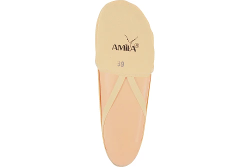 Amila Παπούτσια Ρυθμικής Γυμναστικής Μύτης Microfiber Tan, Νο38 (98875)