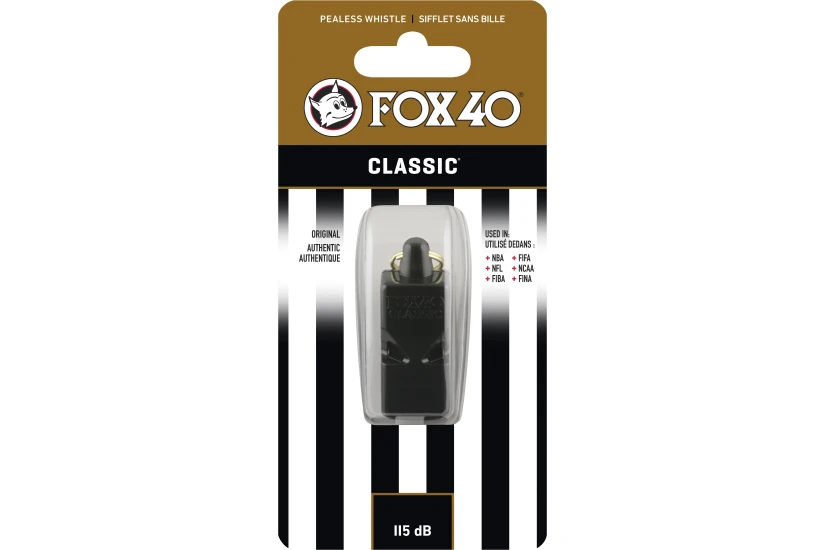 Amila Σφυρίχτρα Fox40 Classic Μαύρη (99000008)